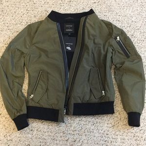 Mackage Saks fifth Avenue Army green emoji jacket